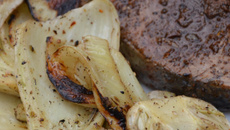 Steack de bonite et fenouil au barbecue