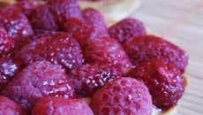 Tartelettes lemon curd & framboise