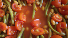 Haricots à la tomate