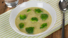 Velouté de brocoli au tapioca