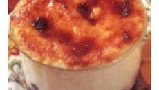 Crème brûlée aux myrtilles