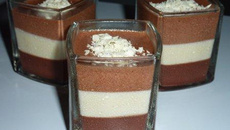 Verrines aux 3 chocolats