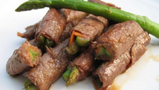 Roulés de bœuf aux légumes