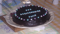 Gâteau au chocolat noir, goût corsé