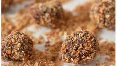 Truffe au chocolat et au pralin