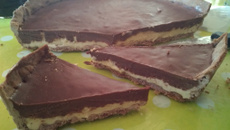 Tarte glacée au chocolat