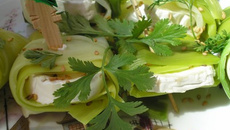 Nems de poireaux au chèvre