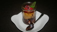 Crumble framboises / pépites de chocolat