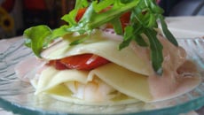 Mil-feuilles crevettes-fraises