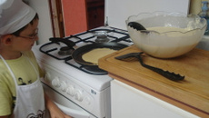 Grands pancakes