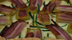 Tarte poireaux lardon