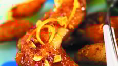 Gigolettes canailles aux noisettes, sirop d'érable et jus d'orange