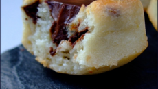 Financiers choco citron, glaçage chocolat