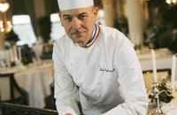 Crème de châtaigne au foie gras, cèpes et croutons