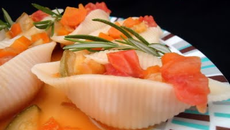 Conchiglioni aux légumes et à l'orange
