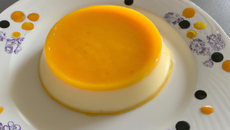 Panna cotta à la creme de lait et à la mangue