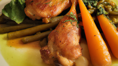 Lapin à l'ancienne aux légumes printaniers