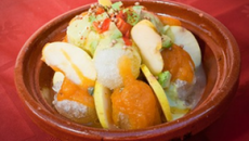 Tajine glacée d'avocat pimenté