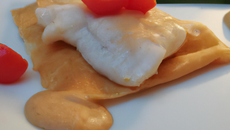 Cabillaud en crêpe