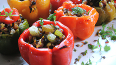 Poivrons farcis aux petits légumes