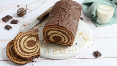 Brioche marbrée au glaçage chocolat