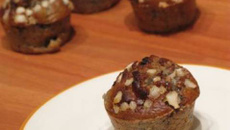 Muffins violet et blanc de lili