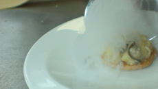 Feuilleté d'huitre fumé minute