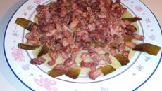 Lotte à l'Orientale avec lardons