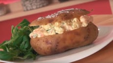 Pommes de terre au four au saumon fumé