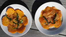 Carpaccio de kaki