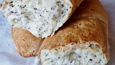 Pain blanc aux graines de lin