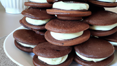Whoopies au chocolat, ganache au chocolat au thermomix