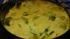 Flan de poireaux curcuma