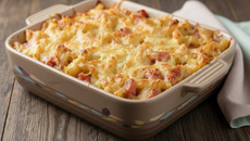 Gratin de pâtes au jambon