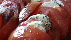 Gratin de riz façon pizza