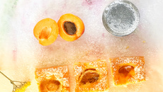 Carrés moelleux aux abricots  facile et vite fait