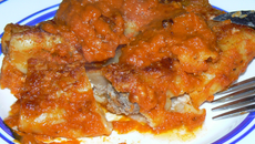 Cannelloni farcis à la  viande