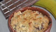 Mini crumble banane choco