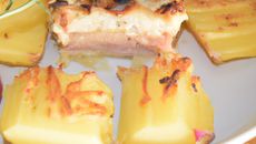 Gratins de pommes de terre aux jambon