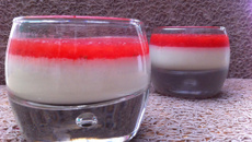 Panna cotta rhubarbe-fraise