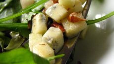 Tartare de morbier en salade