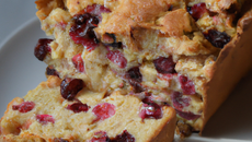 Cake aux cranberries séchées