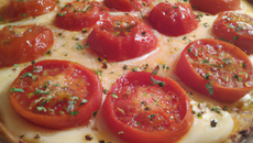 Tarte moutarde tomate mozarella