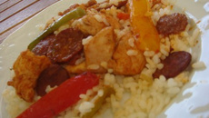 Blanc de poulet au chorizo & poivrons