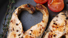 Darnes de saumon mariné à la plancha