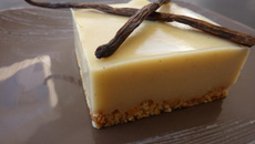 Duo de vanille et petits-beurre salés, cœur fondant de Nocciolata