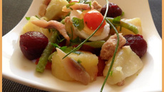 Salade de pommes de terre au hareng fumé