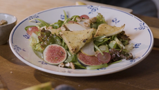 salade d'automne bricks au chèvre