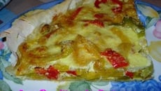 Tarte légère aux poivrons