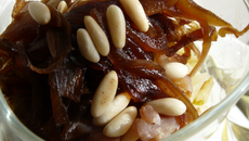 Verrines d'oignons et de fenouil confits au thon fumé